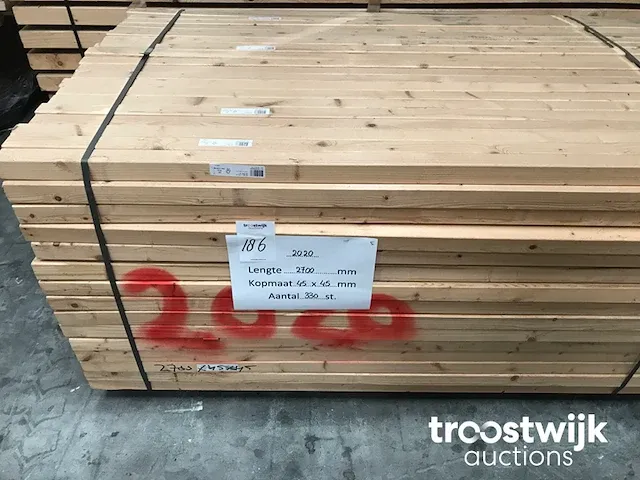Vuren balken geschaafd - afbeelding 3 van  3