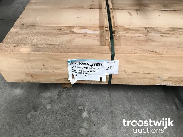 Vuren balken geschaafd - afbeelding 4 van  4