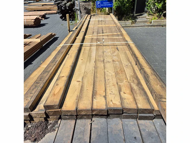 Vuren balken sls (4500-5200x89x36mm) (220x) - afbeelding 2 van  5