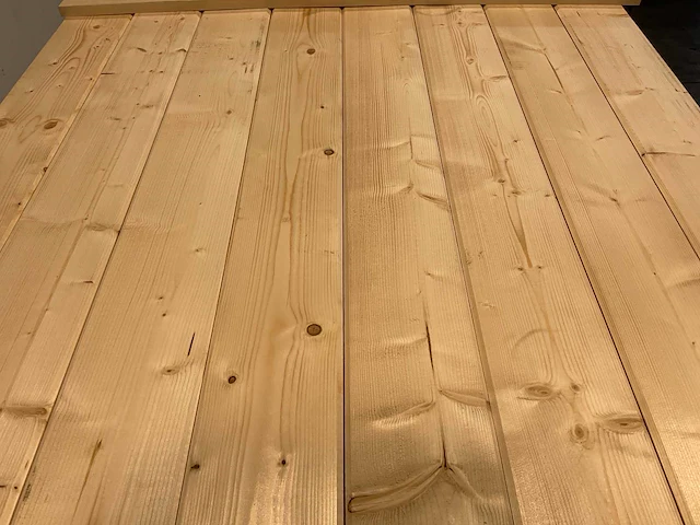 Vuren blokhutprofiel mes- en groef 119x14,5x4,5 cm (100x) - afbeelding 3 van  7