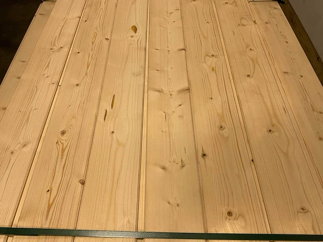 Vuren blokhutprofiel mes- en groef 149x14,5x2,8 cm (80x) - afbeelding 4 van  8