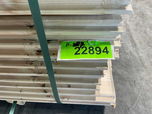 Vuren blokhutprofiel mes- en groef 149x14,5x2,8 cm (80x) - afbeelding 8 van  8