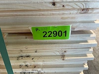 Vuren blokhutprofiel mes- en groef 149x14,5x4,5 cm (81x) - afbeelding 7 van  7