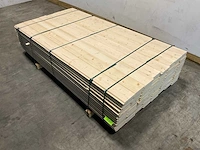 Vuren blokhutprofiel mes- en groef 209x14,5x2,8 cm (154x) - afbeelding 1 van  7