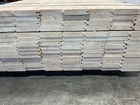 Vuren blokhutprofiel mes- en groef 209x14,5x2,8 cm (154x) - afbeelding 6 van  7