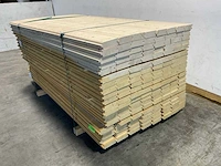 Vuren blokhutprofiel mes- en groef 209x14,5x4,5 cm (100x) - afbeelding 5 van  7