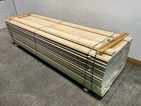 Vuren blokhutprofiel mes- en groef 270x14,5x4,5 cm (100x) - afbeelding 1 van  7