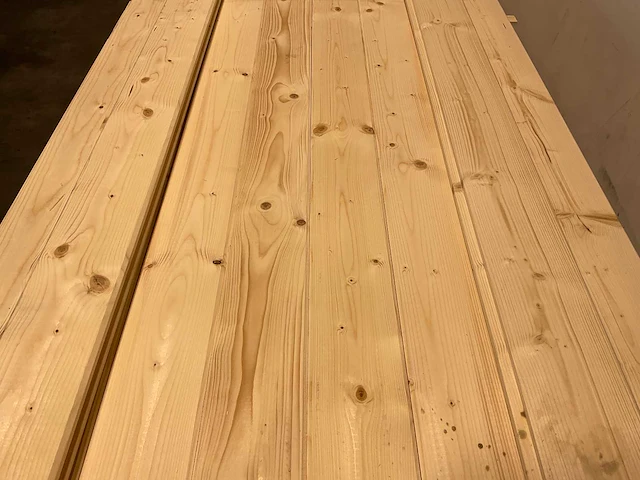 Vuren blokhutprofiel mes- en groef 270x14,5x4,5 cm (100x) - afbeelding 4 van  7