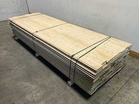 Vuren blokhutprofiel mes- en groef 330x14,5x2,8 cm (150x) - afbeelding 1 van  8