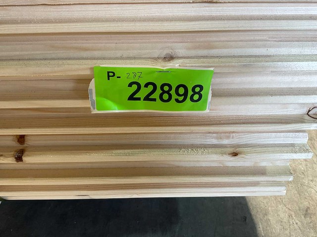 Vuren blokhutprofiel mes- en groef 330x14,5x2,8 cm (150x) - afbeelding 8 van  8