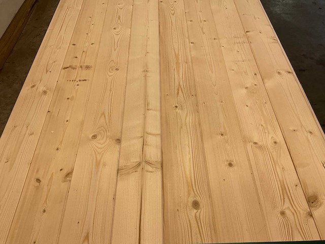 Vuren blokhutprofiel mes- en groef 330x14,5x2,8 cm (29x) - afbeelding 4 van  8