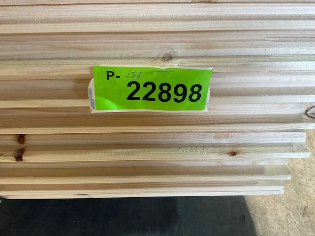 Vuren blokhutprofiel mes- en groef 330x14,5x2,8 cm (75x) - afbeelding 8 van  8