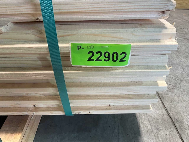 Vuren blokhutprofiel mes- en groef 359x14,5x4,5 cm (40x) - afbeelding 7 van  7