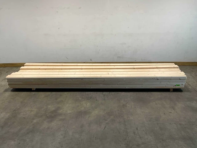 Vuren blokhutprofiel mes- en groef 420x14,5x4,5 cm (30x) - afbeelding 2 van  6