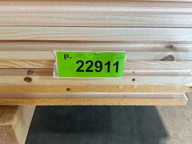 Vuren blokhutprofiel mes- en groef 420x14,5x4,5 cm (30x) - afbeelding 6 van  6