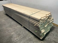 Vuren blokhutprofiel mes- en groef 480x14,5x2,8 cm (100x) - afbeelding 1 van  7