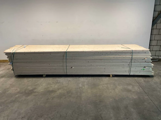 Vuren blokhutprofiel mes- en groef 480x14,5x2,8 cm (100x) - afbeelding 2 van  7