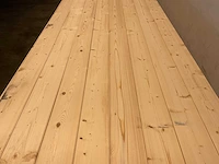 Vuren blokhutprofiel mes- en groef 480x14,5x2,8 cm (100x) - afbeelding 3 van  7