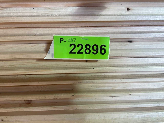 Vuren blokhutprofiel mes- en groef 480x14,5x2,8 cm (100x) - afbeelding 7 van  7