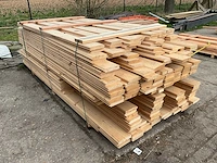 Vuren blokhutprofielen 13,5x2,8, diverse lengtes (210x) - afbeelding 1 van  7