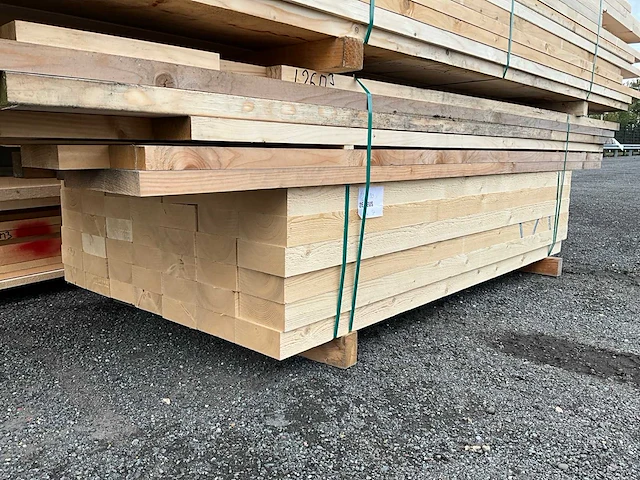 Vuren bouwhout ruw en geschaafd +/-7m3 - afbeelding 4 van  16