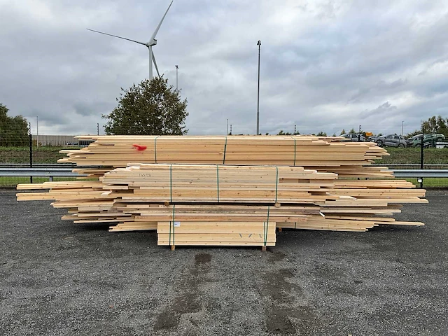 Vuren bouwhout ruw en geschaafd +/-7m3 - afbeelding 10 van  16