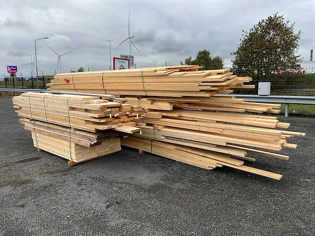 Vuren bouwhout ruw en geschaafd +/-7m3 - afbeelding 11 van  16