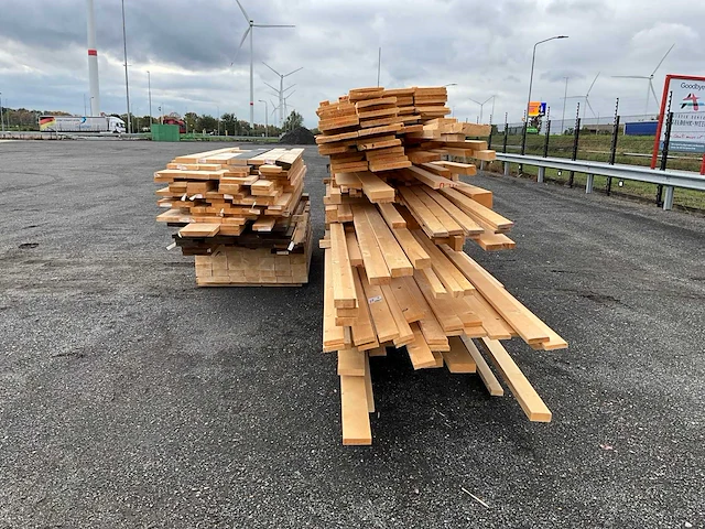 Vuren bouwhout ruw en geschaafd +/-7m3 - afbeelding 12 van  16