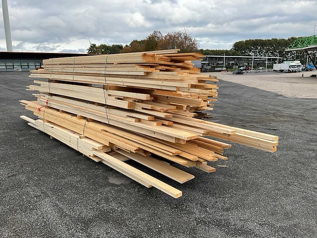 Vuren bouwhout ruw en geschaafd +/-7m3 - afbeelding 14 van  16