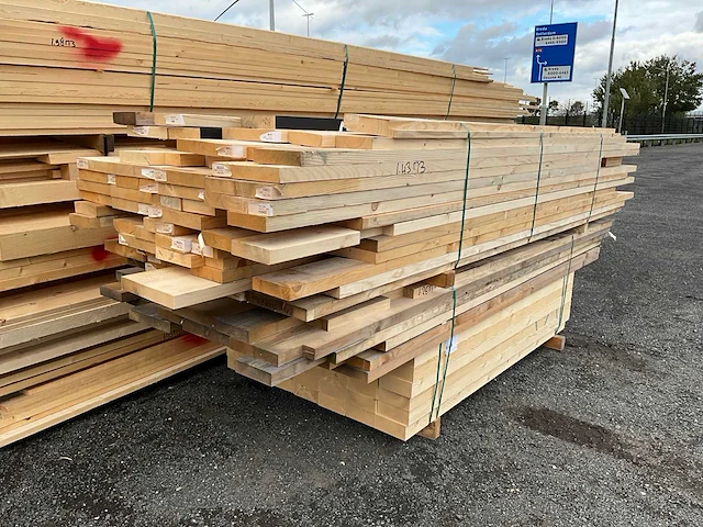 Vuren bouwhout ruw en geschaafd +/-7m3 - afbeelding 16 van  16