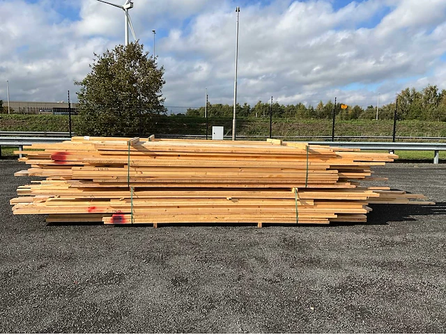Vuren bouwhout ruw en geschaafd +/-7m3 - afbeelding 8 van  14
