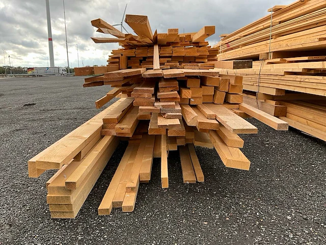 Vuren bouwhout ruw en geschaafd +/-7m3 - afbeelding 6 van  16