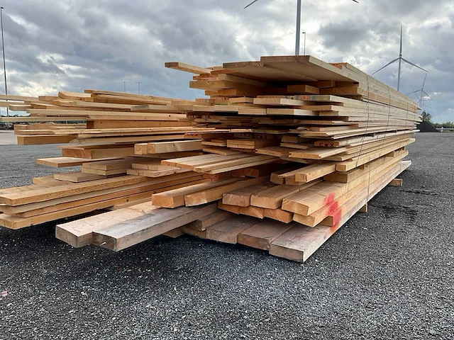 Vuren bouwhout ruw en geschaafd +/-7m3 - afbeelding 5 van  16
