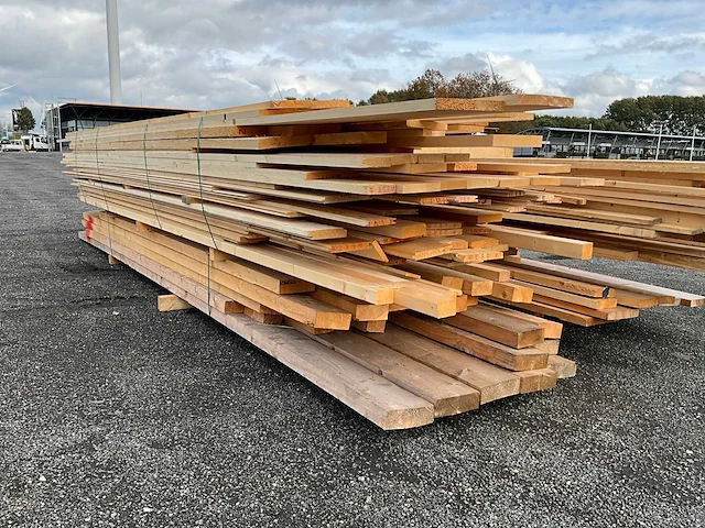 Vuren bouwhout ruw en geschaafd +/-7m3 - afbeelding 7 van  16