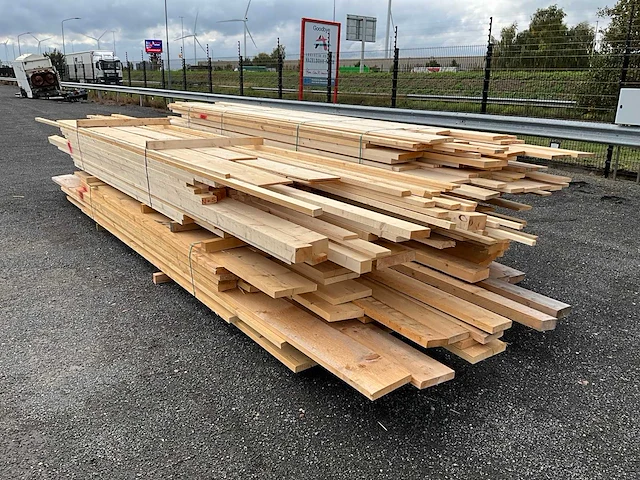 Vuren bouwhout ruw en geschaafd +/-7m3 - afbeelding 11 van  16