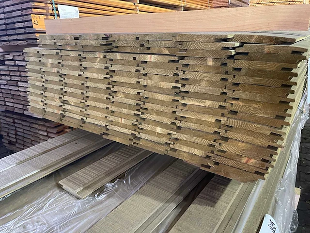 Vuren channelsiding groen geïmpregneerd 18x145mm, lengte 320cm (160x) - afbeelding 3 van  3
