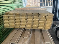 Vuren channelsising groen geïmpregneerd 3200x145x18mm (160x) - afbeelding 3 van  3