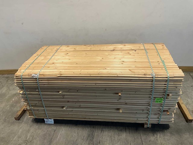 Vuren dubbel triple profiel 224x14,2x2,7 cm (32x) - afbeelding 2 van  6