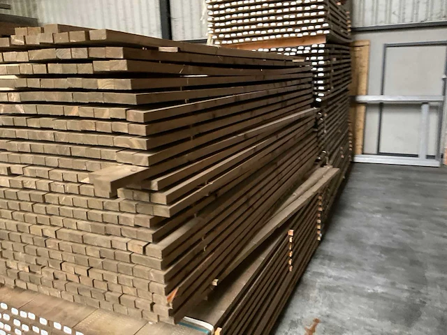 Vuren geïmpregneerde balk 250x3x6 cm (40x) - afbeelding 7 van  8