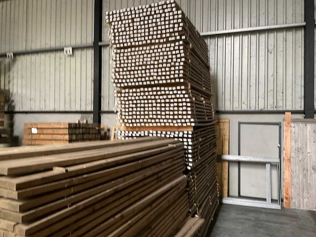 Vuren geïmpregneerde balk 250x3x6 cm (40x) - afbeelding 8 van  8