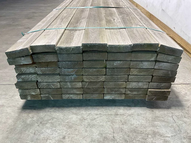 Vuren gording - 480x14,5x4,5 cm (35x) - afbeelding 6 van  7