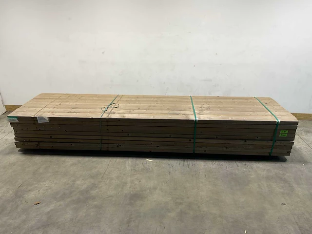 Vuren gording balk geïmpregneerd 400x15,4x5,8 cm (31x) - afbeelding 1 van  6