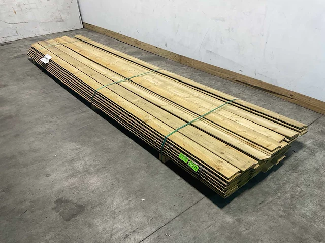 Vuren halfhout rabat geïmpregneerd 420x15x2 cm (56x) - afbeelding 1 van  7