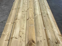 Vuren halfhout rabat geïmpregneerd 420x15x2 cm (56x) - afbeelding 3 van  7