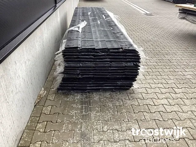 Vuren halfhout rabatdeel zwart - afbeelding 2 van  2