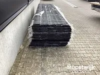 Vuren halfhout rabatdeel zwart - afbeelding 2 van  2