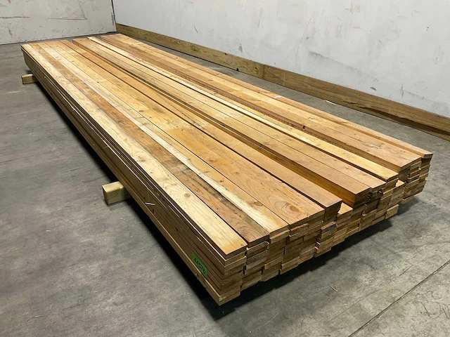 Vuren lat 360x7x1,8 cm (134x) - afbeelding 3 van  6
