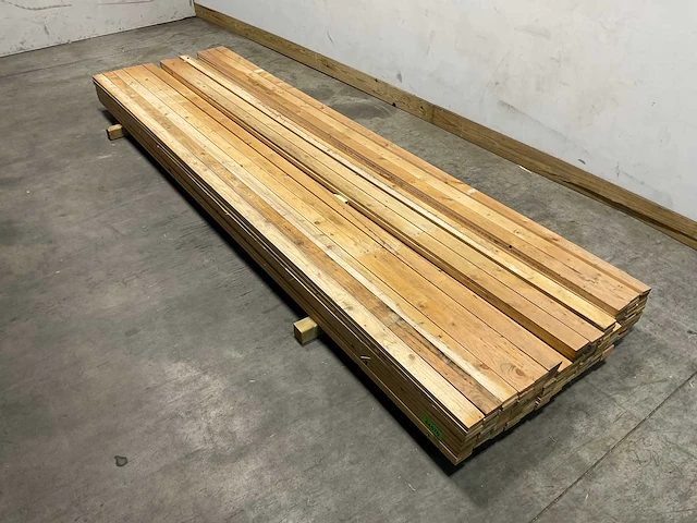 Vuren lat 360x7x1,8 cm (134x) - afbeelding 2 van  6