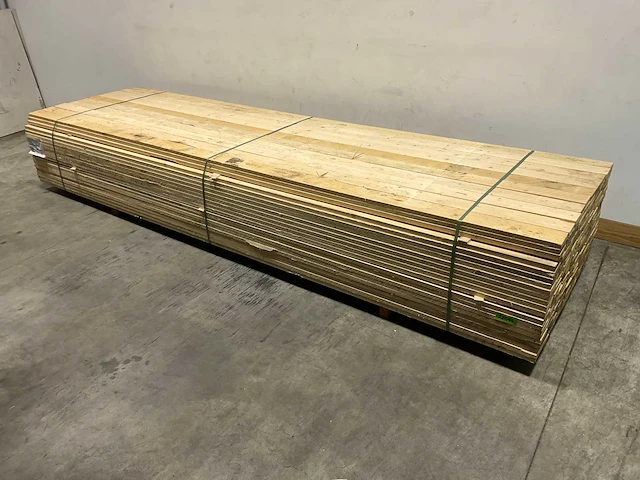 Vuren lat 390x10x2,2 cm (100x) - afbeelding 1 van  6