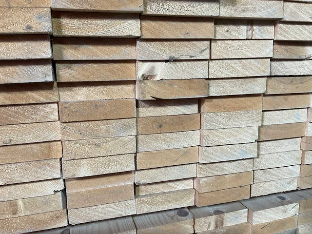 Vuren lat 390x7x1,8 cm (150x) - afbeelding 5 van  6